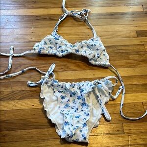 Target Bikini Set - White and Blue